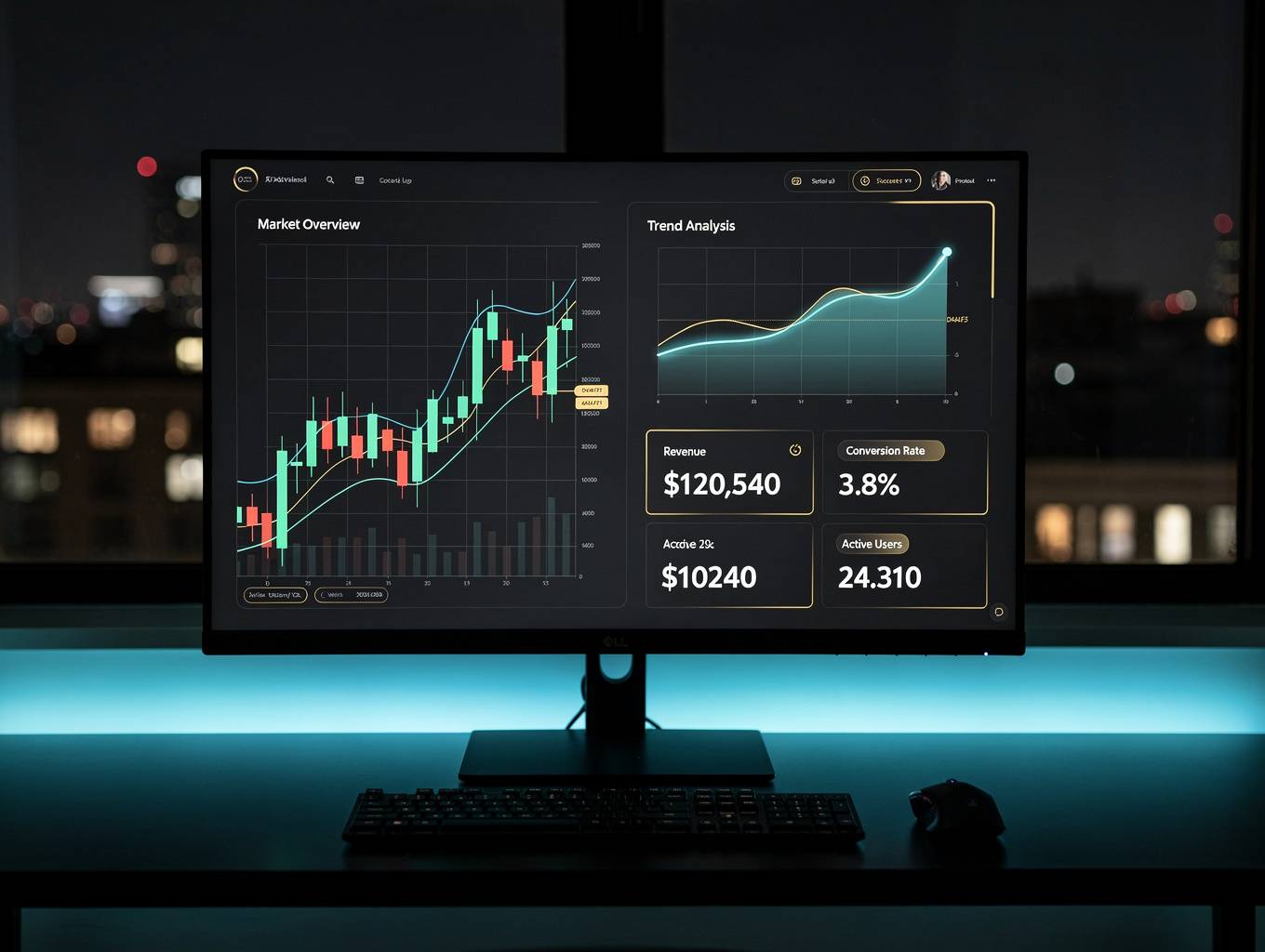 Trading data analysis dashboard
